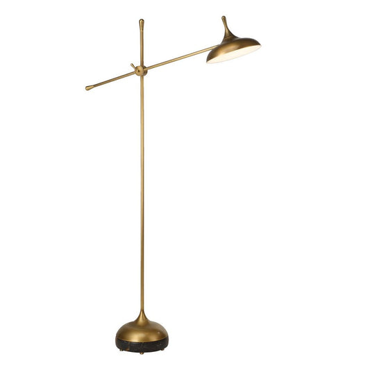 Kiss Adjustable Arm Floor Lamp - Michelangelo Marble