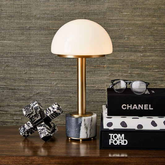 Mushroom Mini Lamp - Panda Marble