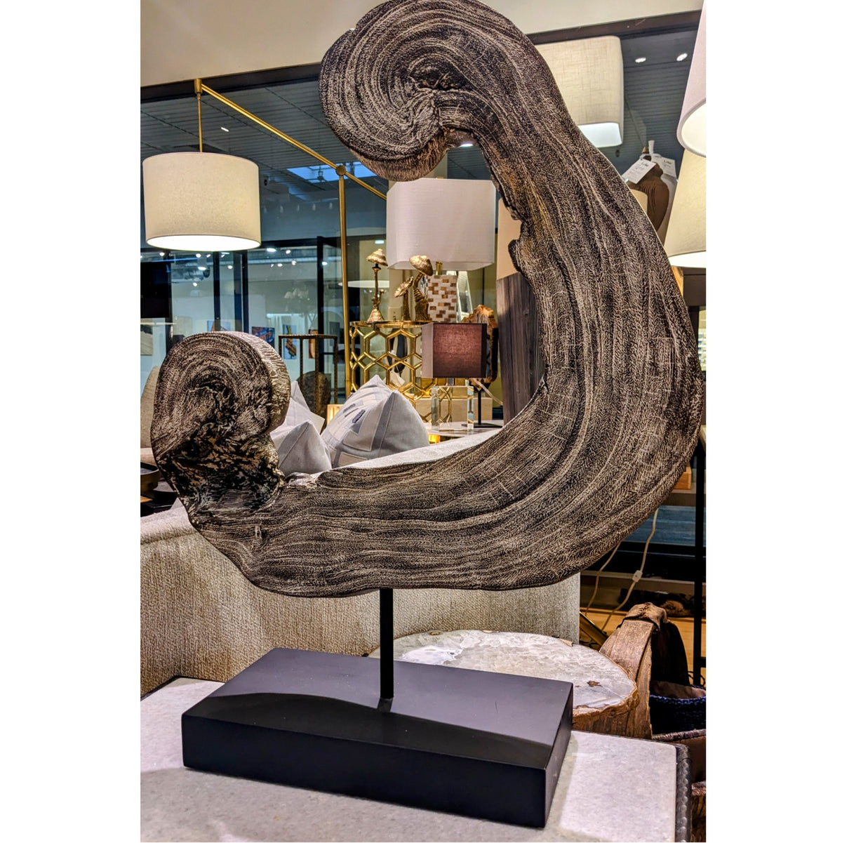 Wood Slice Sculpture