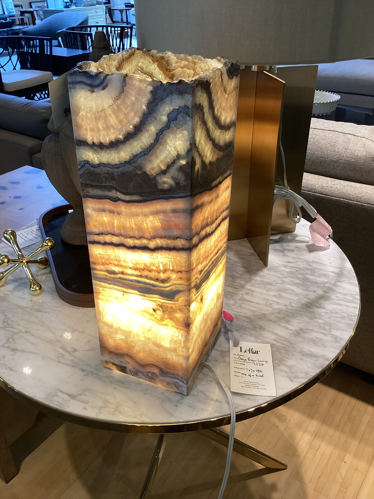 Onyx Prism Lamp