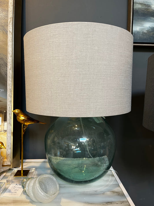 Seeded Recycled Glass Table Lamp