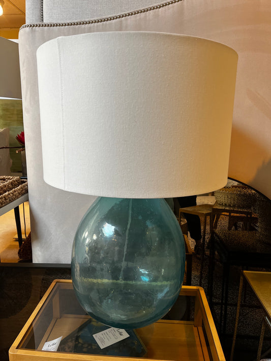 Seeded Recycled Glass Table Lamp