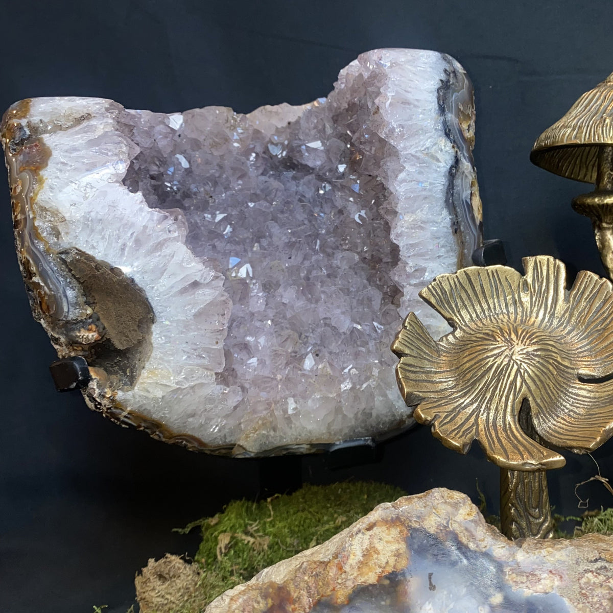 Natural Amethyst w/ Display Stand