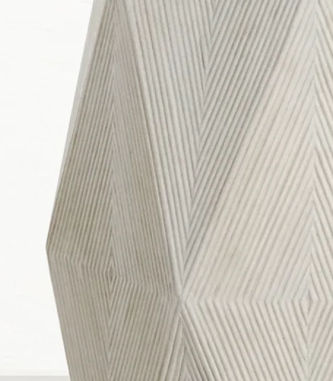 Carved Hexagonal Side Table