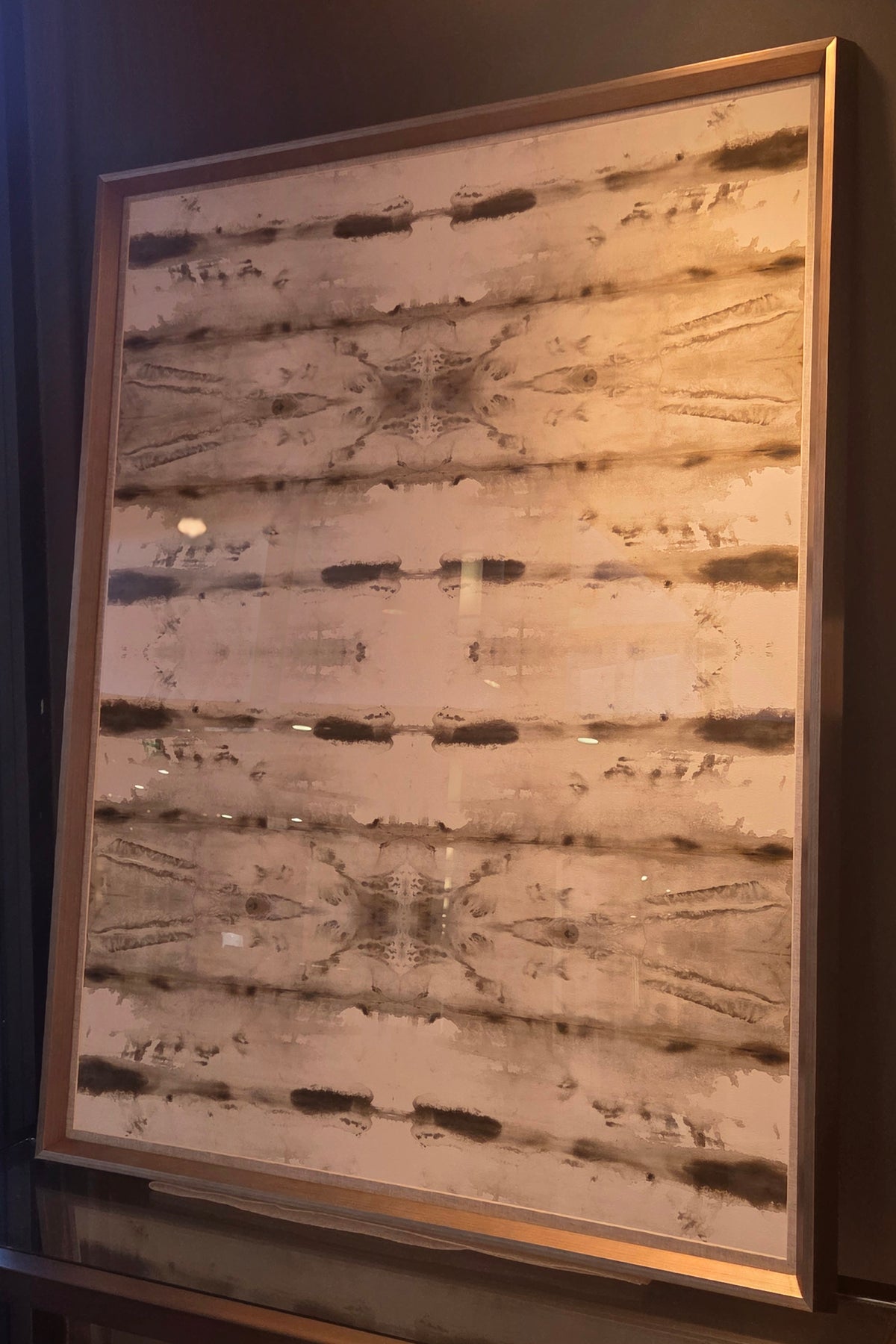 Glass Framed Art - Neutral Kaleidoscope