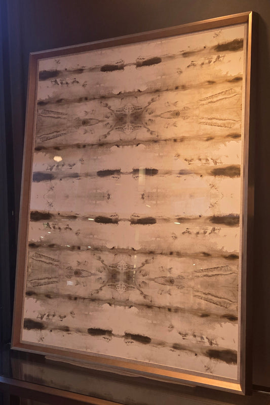 Glass Framed Art - Neutral Kaleidoscope