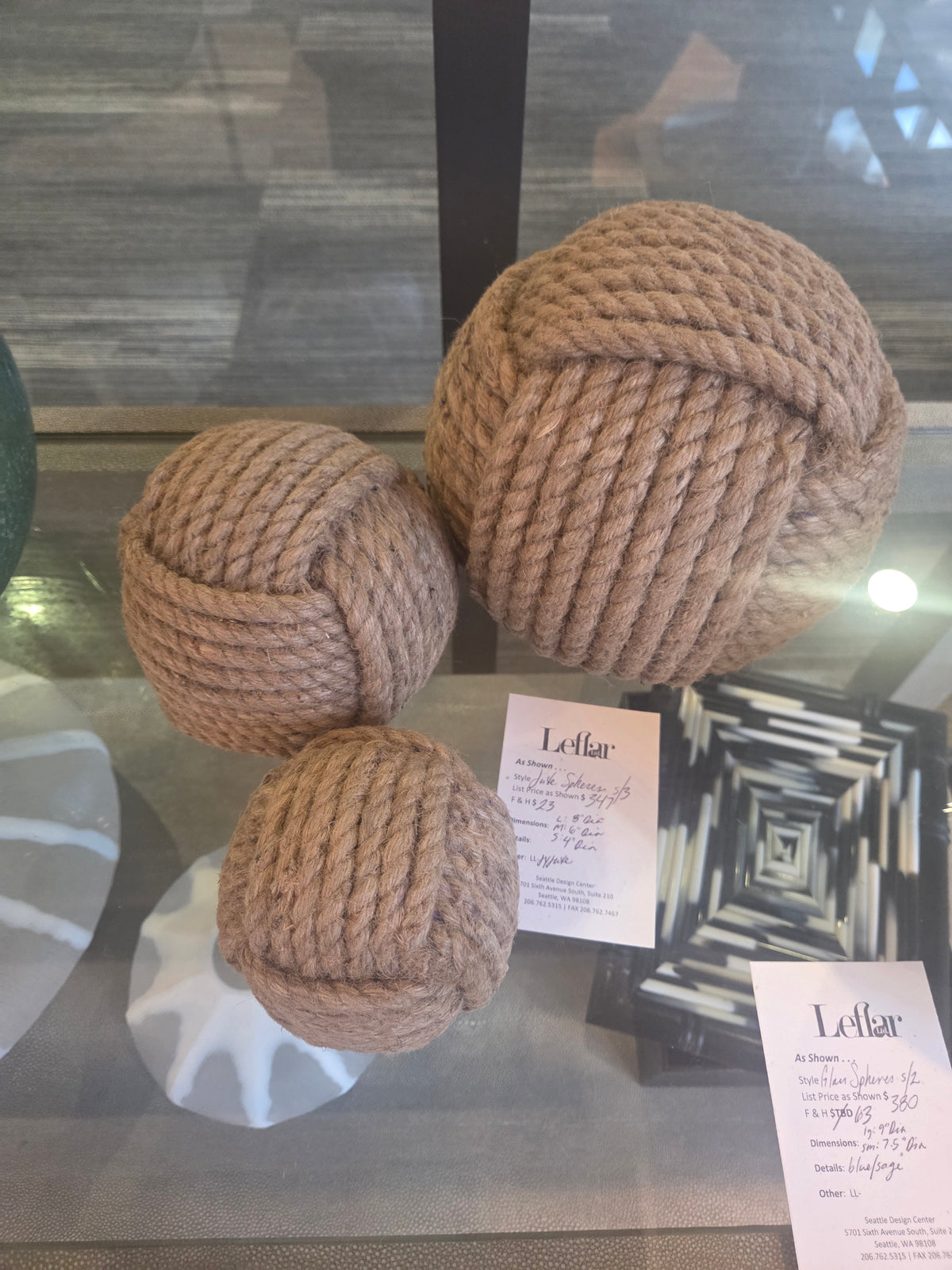 Jute Spheres - Set of 3