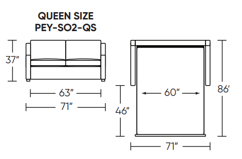 Perry Sleeper Sofa - Queen