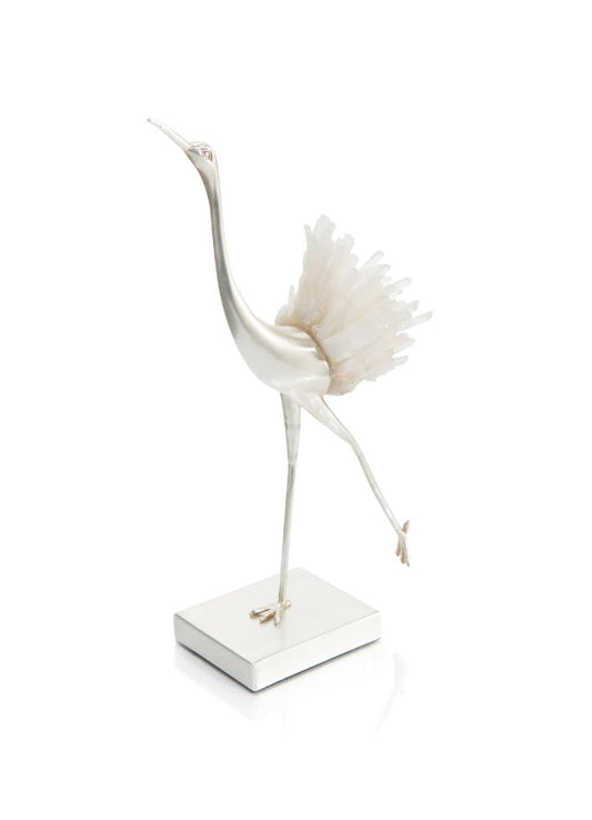 Stone, Quartz Egret Stretching