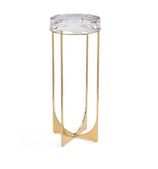 Svelte Martini Table II, Brass