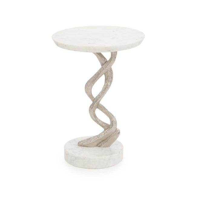 Windswept Martini Table, Silver