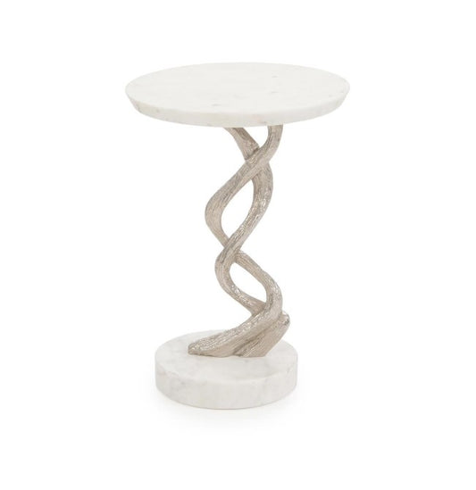 Windswept Martini Table, Silver