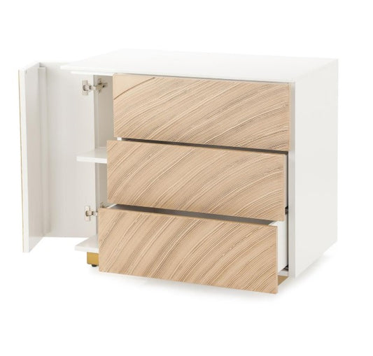 Province Three-Drawer Chest, Left