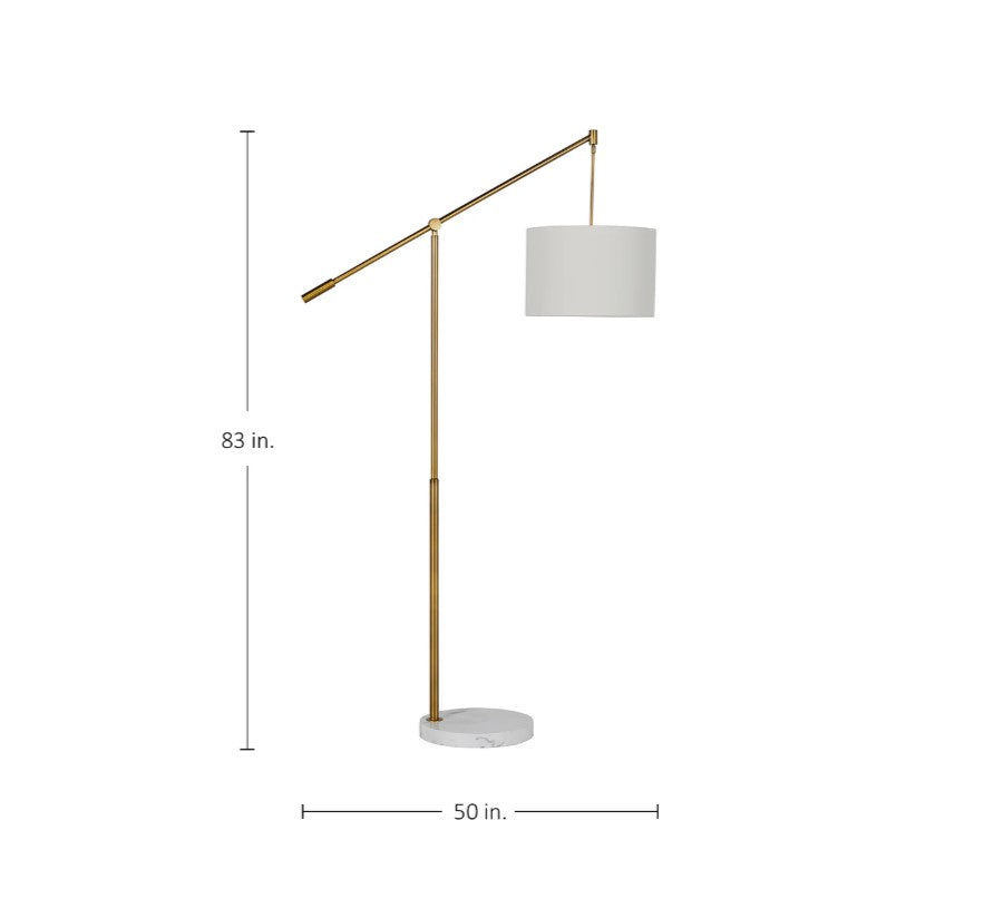 Fulton Stained Gold Floor Lamp