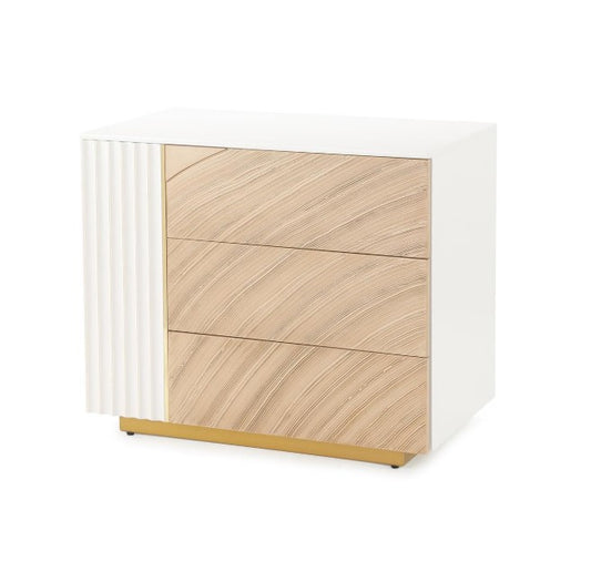 Province Three-Drawer Chest, Left