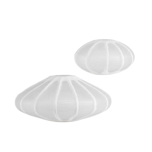 Sand Dollar Modern Glass Vases, S/2