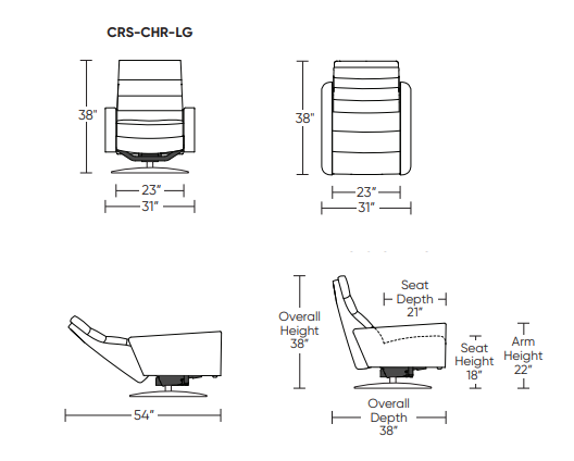 Cirrus Comfort Air Recliner and Ottoman