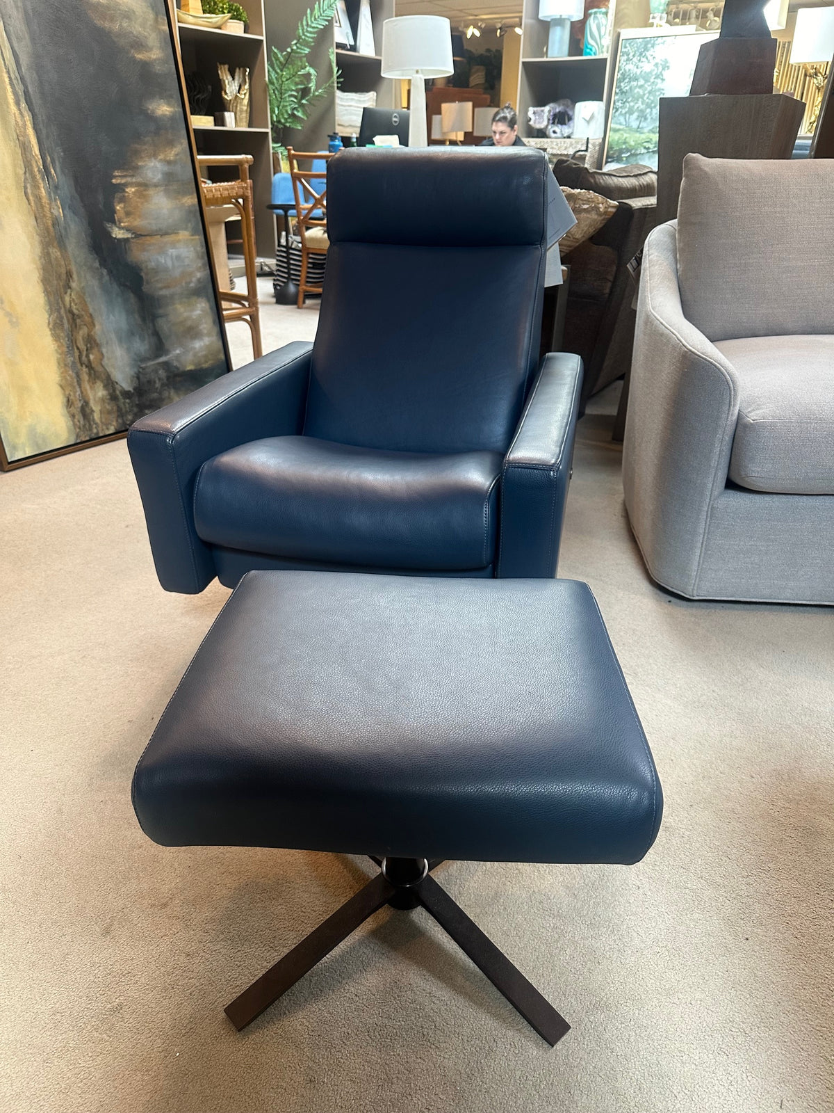 Cloud Comfort Air Recliner and Ottoman