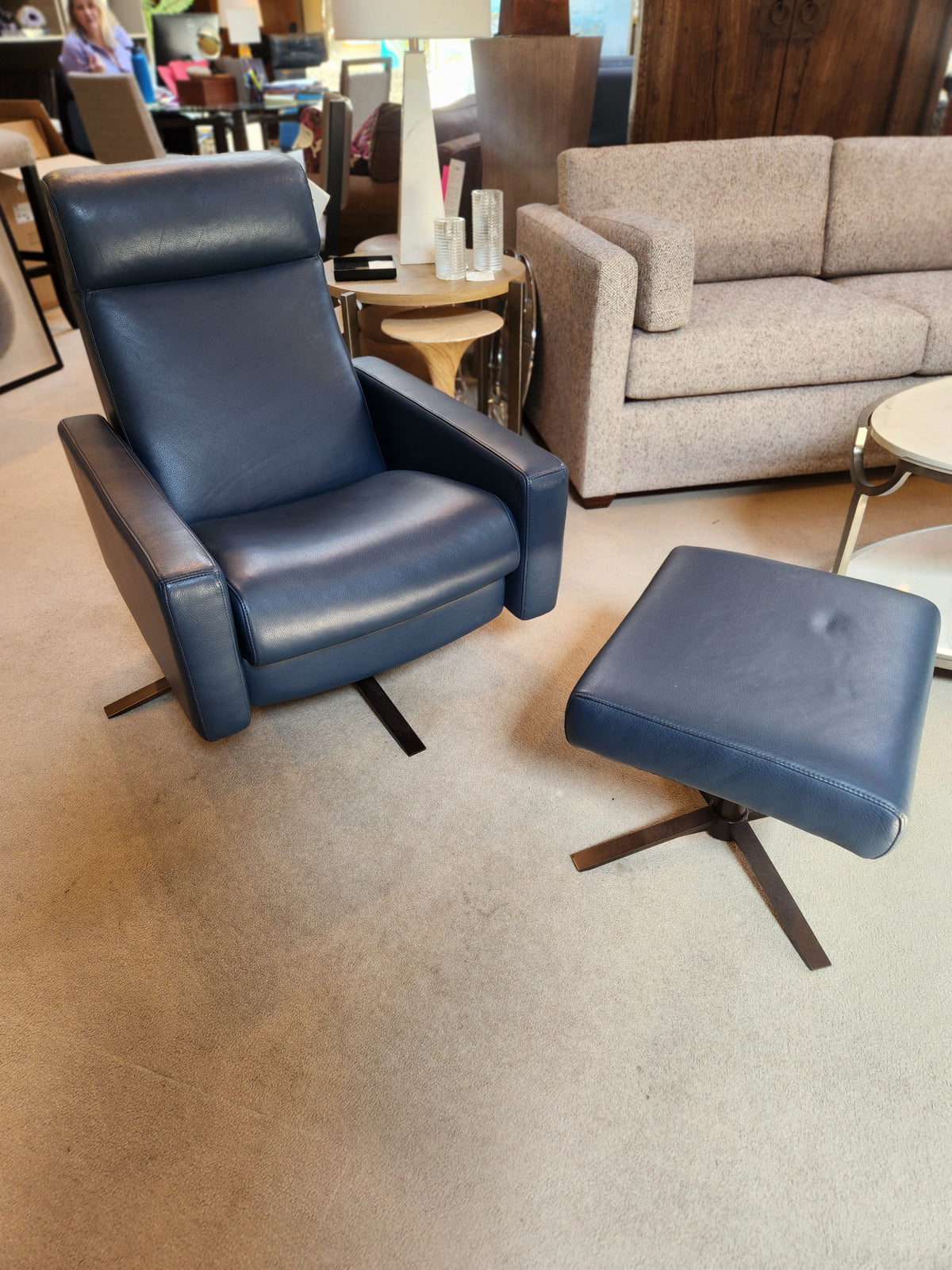 Cloud Comfort Air Recliner and Ottoman