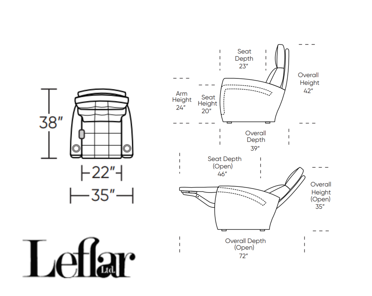 Dean Theater Power Recliner