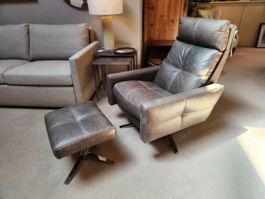 Rainier Comfort Air Recliner and Ottoman