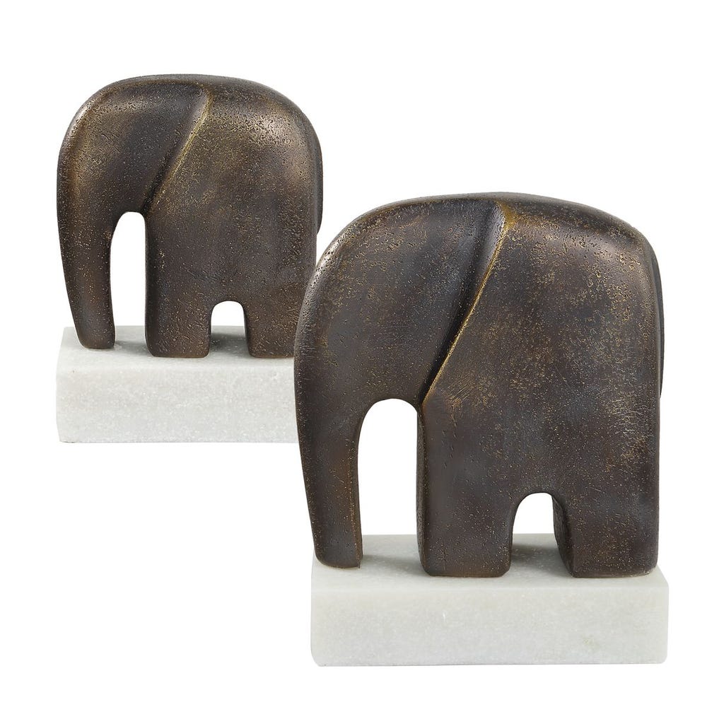 Timeless Tusk Sculptures, S/2