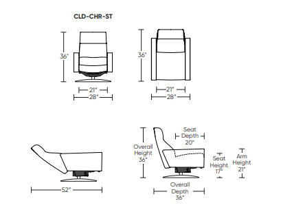 Cloud Comfort Air Recliner and Ottoman