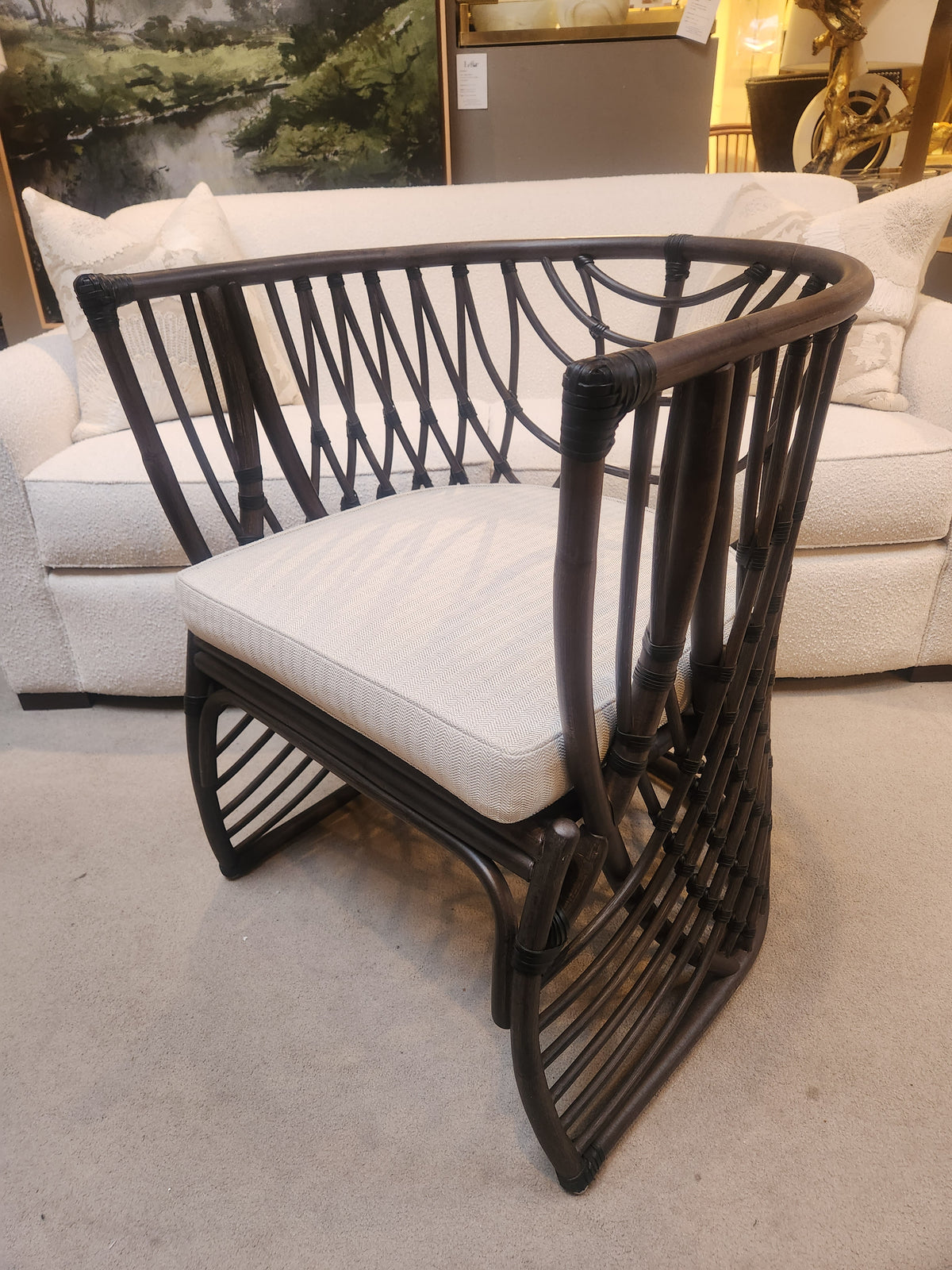 Woven Rattan Side Chair