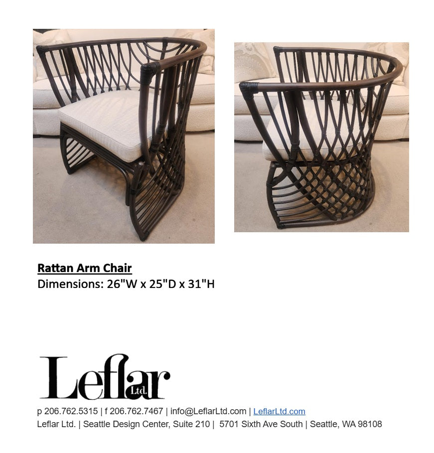 Woven Rattan Side Chair