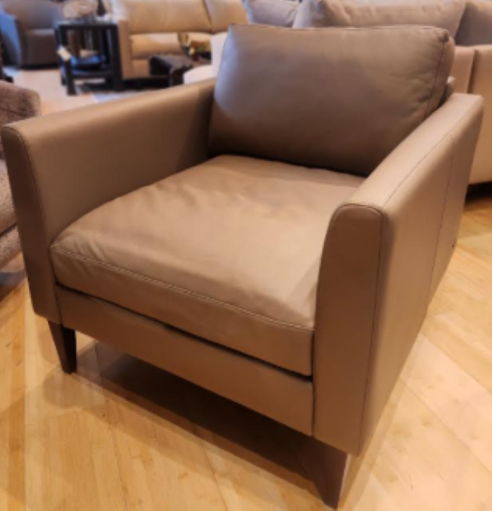 Personalized Leather Lounge Chair
